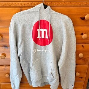 Champion Gray Hoodie with M&M Logo